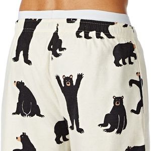 Hatley Jersey Pajama Pants Men Pajama Bottom, Moose on Red